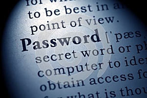 Definition of the word password