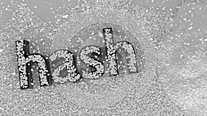 Password hash with salt crypt function concept 3d illustration