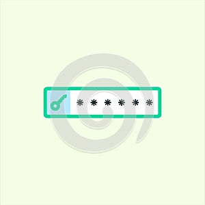 Password icon. icon related to design elements. suitable for web site, app, user interfaces,element, printable etc. flat icon
