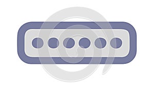 Password input field icon, secure login, vector design Generative AI