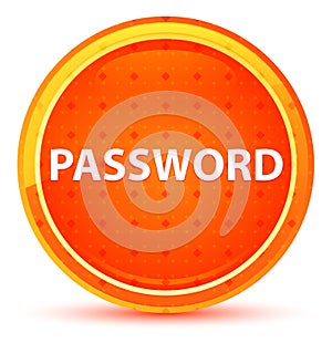 Password Natural Orange Round Button