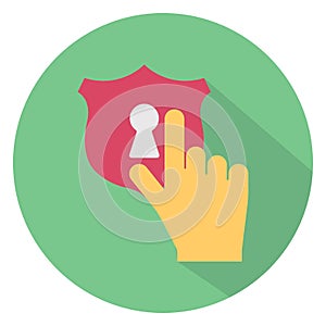 Password, protection Color Vector icon which can easily modify or edit