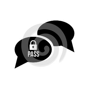 Password security concept.. Vector illustration decorative design