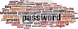Password word cloud