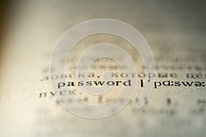 password word dictionary