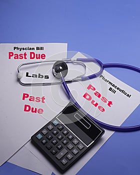 Past due medical bills piling up at an out of controll rate