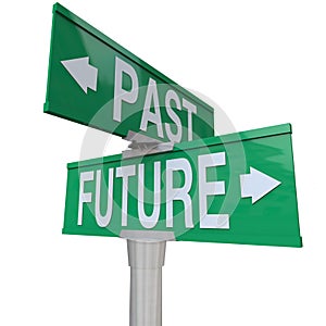 Past and Future - Two-Way Street Sign