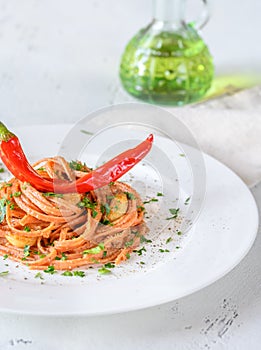 Pasta Aglio, Olio e Peperoncino photo