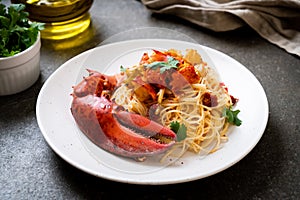 Pasta all\'astice or Lobster spaghetti