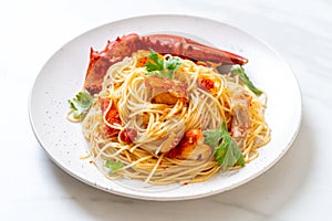 Pasta all\'astice or Lobster spaghetti