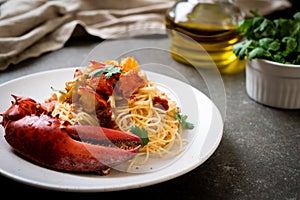 Pasta all\'astice or Lobster spaghetti