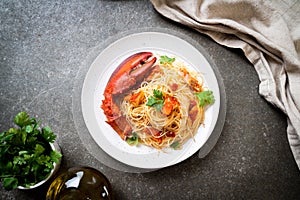 Pasta all\'astice or Lobster spaghetti