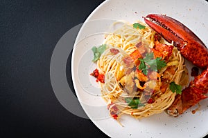 Pasta all\'astice or Lobster spaghetti
