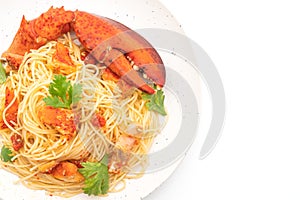 Pasta all\'astice or Lobster spaghetti - Italian food