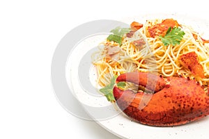 Pasta all\'astice or Lobster spaghetti - Italian food