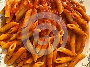 Pasta Arrabiata Italian Food for Dinner