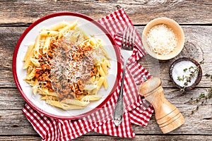 Pasta bolognese