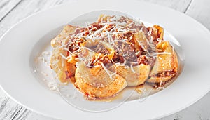 Pasta with Bolognese sauce