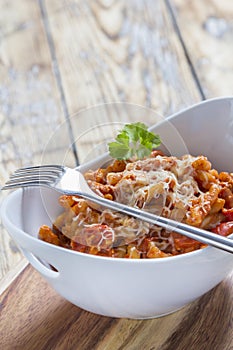 Pasta in a bowl