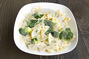 Pasta with Broccoli and Spinach