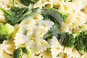 Pasta with Broccoli and Spinach