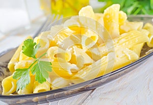 Pasta with cheese photo