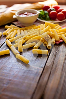 Pasta and cherry tomatoes