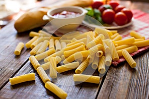 Pasta and cherry tomatoes