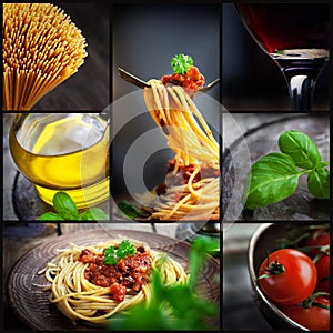 Pasta collage