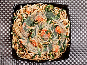 Pasta Collection - Fettuccine with salmon and spinach