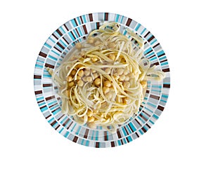 Pasta dish in Italian