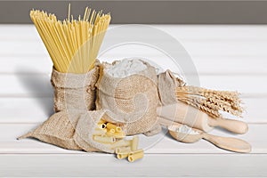 Pasta and flour