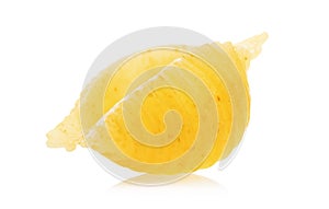 Pasta in the form of a sea shell of solid wheat varieties isolated