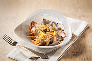 Pasta frutti di mare photo