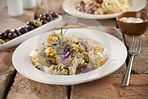 Pasta Fusilli with Vegetables