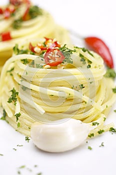 Pasta garlic extra virgin olive oil