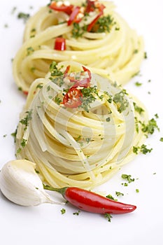 Pasta garlic extra virgin olive oil