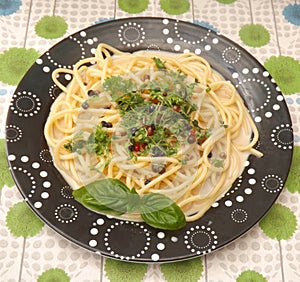 Pasta with herbs