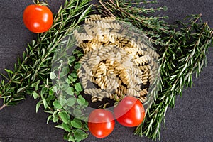 Pasta Herbs and Tomatoes