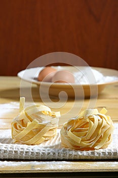 Pasta and ingredients photo