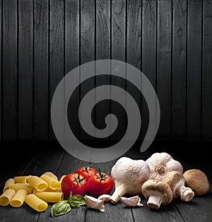 Pasta Italian Food Vegetables Background