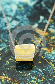 Pasta jewelry like a concept of the best quolity raw pasta