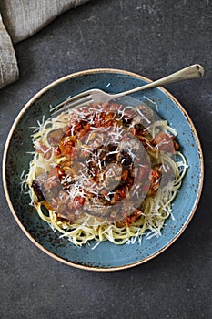 Pasta with meatballs