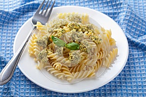 Pasta with olive tapenade