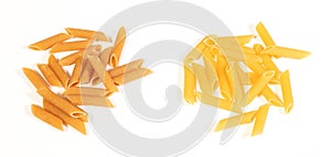 Pasta Penne Rigate (whole-weat and regular pasta