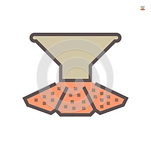 Food processing industry vector icon