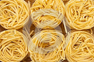 Pasta raw food background or texture close up