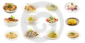 Pasta and Rice dishes - Collage