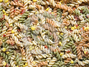 Pasta salad background