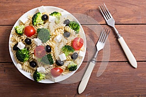 Pasta salad with ingridient